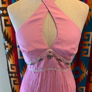 Laundry by Shelly Segal Pink Silk Halter Top